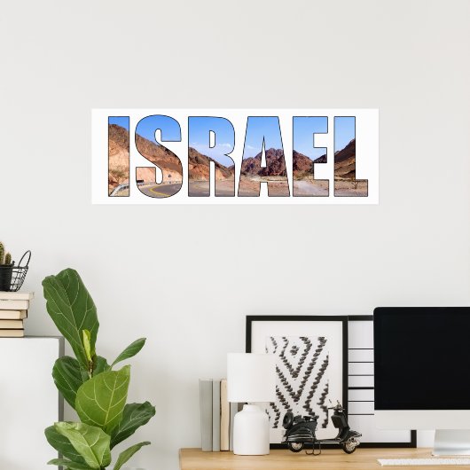 Israëlische tekstfoto poster (Thuiskantoor)