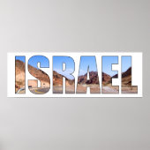 Israëlische tekstfoto poster (Voorkant)