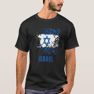Israëlische Vintage Waterverven sport Israël Fla T-shirt