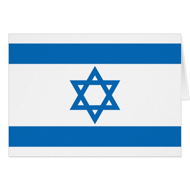Israëlische vlag (Voorkant Horizontaal)