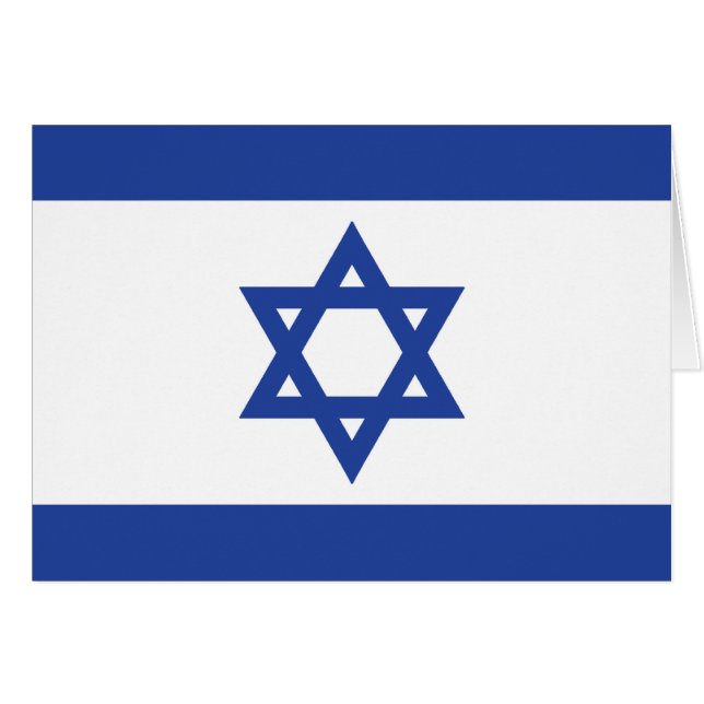 Israëlische vlag (Voorkant Horizontaal)