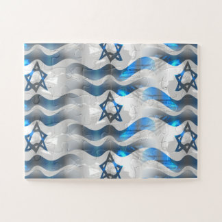 Israëlische vlag 30 stukken legpuzzel