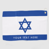 Israëlische vlag: Aangepast golfgeschenk voor Isra Golfhanddoek (Horizontaal)