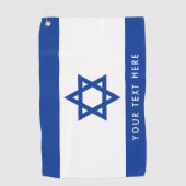 Israëlische vlag: Aangepast golfgeschenk voor Isra Golfhanddoek (Voorkant)