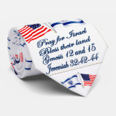 Israëlische vlag/Amerikaans stropdas (Opgerold)