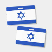 Israëlische vlag badge (Voor- en achterkant)