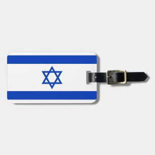 Israëlische vlag bagagelabel