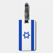 Israëlische vlag bagagelabel (Achterkant verticaal)
