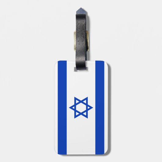 Israëlische vlag bagagelabel (Achterkant verticaal)