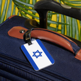 Israëlische vlag bagagelabel
