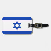 Israëlische vlag bagagelabel (Voorkant horizontaal)