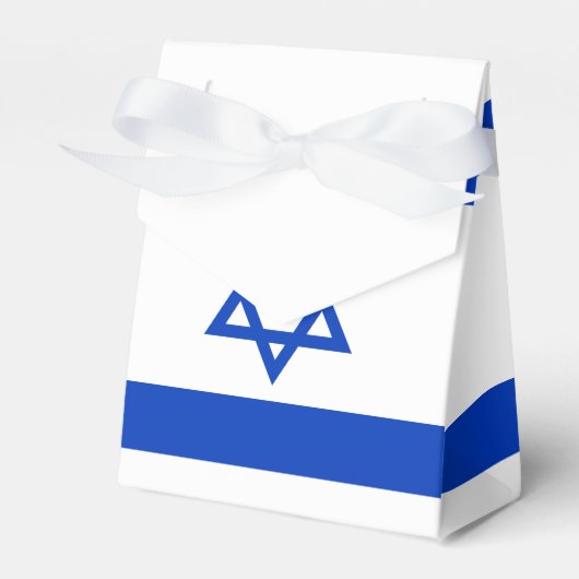 Israëlische vlag bedankdoosjes (Voorkant Zijde)