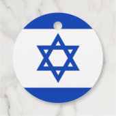 Israëlische vlag bedankjes labels (Achterkant)