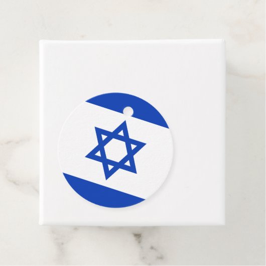 Israëlische vlag bedankjes labels (In situ)