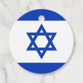 Israëlische vlag bedankjes labels (Voorkant)