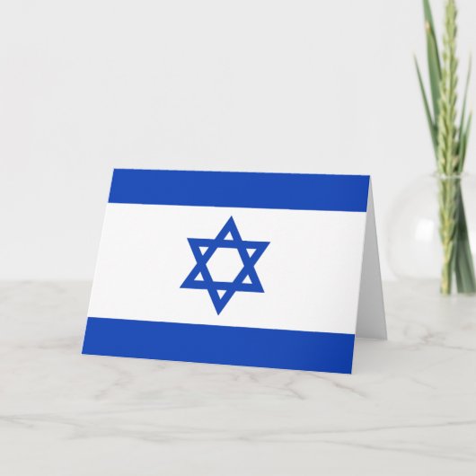 Israëlische vlag bedankkaart (Voorkant)