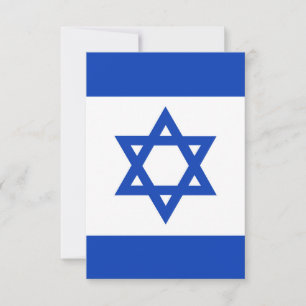 Israëlische vlag bedankkaart