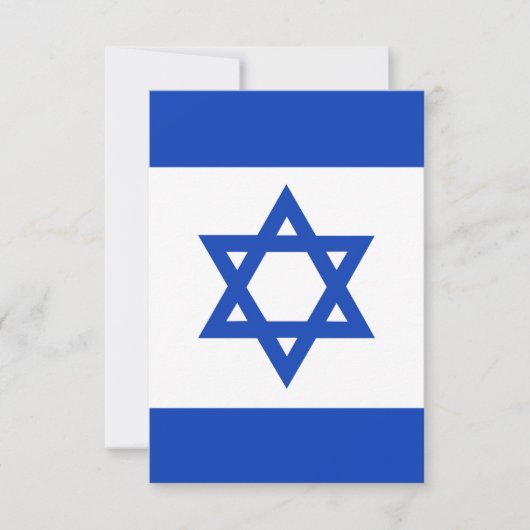 Israëlische vlag bedankkaart (Voorkant)