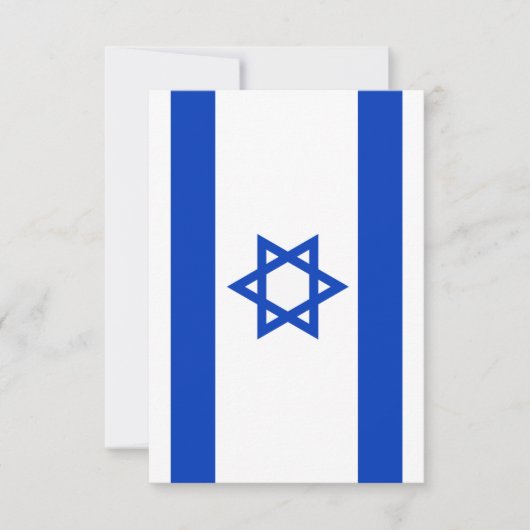 Israëlische vlag bedankkaart (Voorkant)