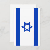 Israëlische vlag bedankkaart (Voorkant / Achterkant)