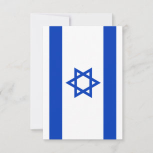 Israëlische vlag bedankkaart