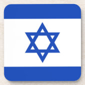 Israëlische vlag bier onderzetter (Voorkant)