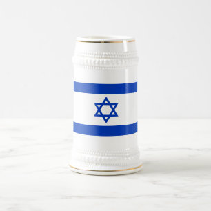Israëlische vlag bierpul