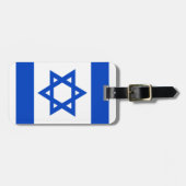 Israëlische vlag blauwe ster van David Bagagelabel (Voorkant horizontaal)