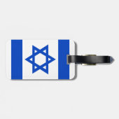 Israëlische vlag blauwe ster van David Bagagelabel (Achterkant horizontaal)