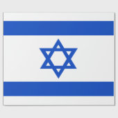 Israëlische vlag blauwe ster van David Cadeaupapier (Vlak)