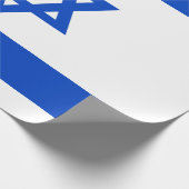 Israëlische vlag blauwe ster van David Cadeaupapier (Hoek)