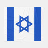 Israëlische vlag blauwe ster van David Fleece Deken (Voorkant (Horizontaal))
