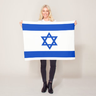 Israëlische vlag blauwe ster van David Fleece Deken