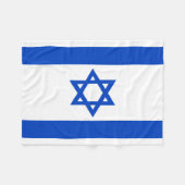 Israëlische vlag blauwe ster van David Fleece Deken (Voorkant (Horizontaal))