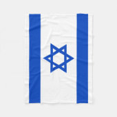 Israëlische vlag blauwe ster van David Fleece Deken (Voorkant)