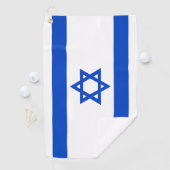 Israëlische vlag blauwe ster van David Golfhanddoek (Insitu)