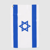 Israëlische vlag blauwe ster van David Golfhanddoek (Voorkant)