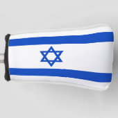 Israëlische vlag blauwe ster van David Golfheadcover (Voorkant)