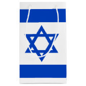 Israëlische vlag blauwe ster van David Klein Cadeauzakje (Achterkant)