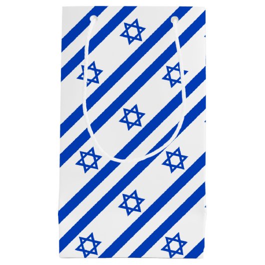 Israëlische vlag blauwe ster van David Klein Cadeauzakje (Voorkant)