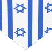 Israëlische vlag blauwe ster van David Korte Tafelloper (Hoek)
