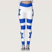 Israëlische vlag blauwe ster van David Leggings (Voorkant)