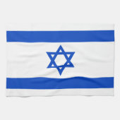 Israëlische vlag blauwe ster van David Theedoek (Horizontaal)