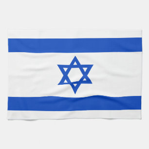 Israëlische vlag blauwe ster van David Theedoek
