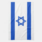 Israëlische vlag blauwe ster van David Theedoek (Verticaal)