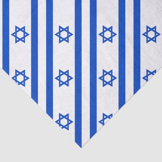 Israëlische vlag blauwe ster van David Tissuepapier (Detail)