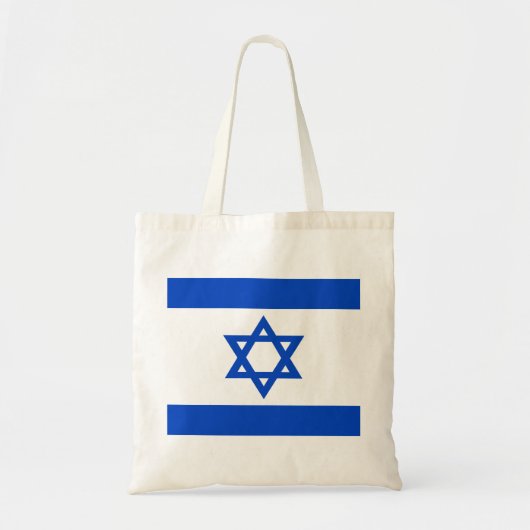 Israëlische vlag blauwe ster van David Tote Bag (Voorkant)