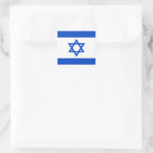 Israëlische vlag blauwe ster van David Vierkante Sticker (Tas)