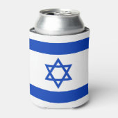 Israëlische vlag blikjeskoeler (Blikje Voorkant)