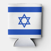 Israëlische vlag blikjeskoeler (Voorkant)